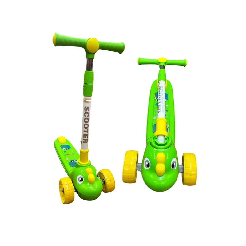 Uşaqlar üçün samokat SW146G, musiqili və işıqlı, yaşıl
