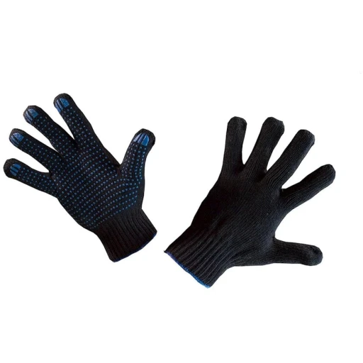 Перчатки Safe, хлопок/ПВХ, черные