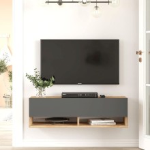 TV üçün tumba Bonja ev_12115492, LDSP, antrasit/qəhvəyi, 120x30x32 sm