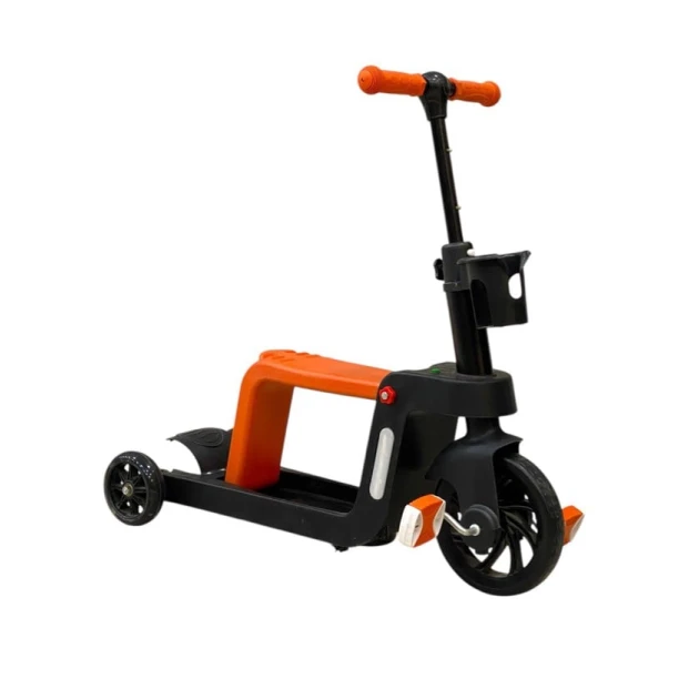 Uşaq üçün samokat-velosiped A111 narıncı