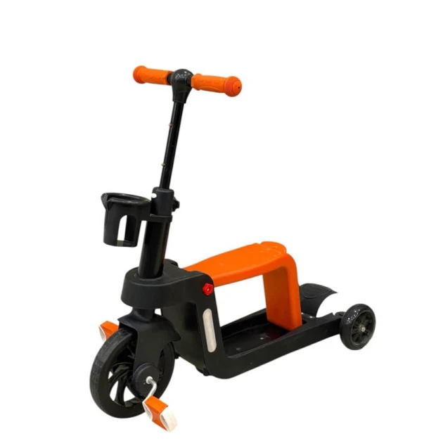 Uşaq üçün samokat-velosiped A111 narıncı