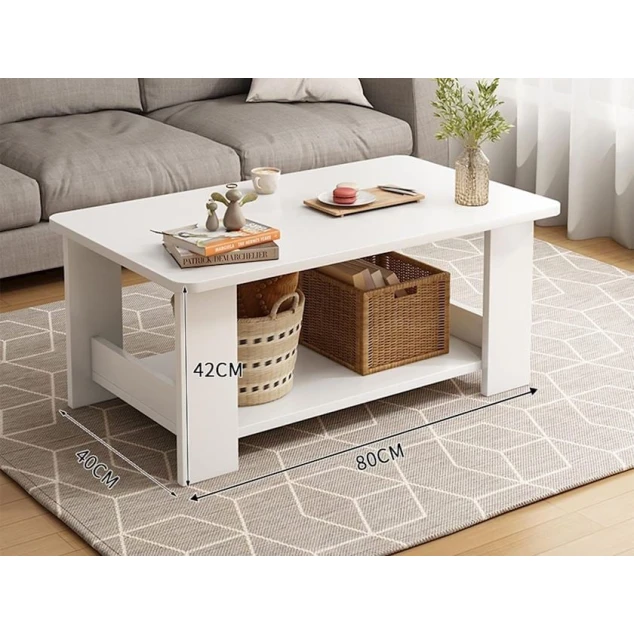 Журнальный стол Ev Plus Tang12115612, ЛДСП, белый, 40х42х80 см Журнальный стол Ev Plus Tang12115612, ЛДСП, белый, 40х42х80 см