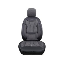 Oturacaq üçün çexol Deluxe Boss London Series, qara/boz