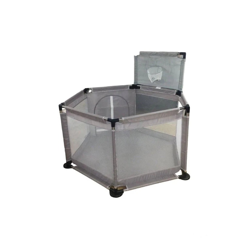 Игровой манеж BP2022001, 134x116x66 см, серый