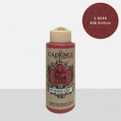 Краска матовая Cadence Style Matt Paint S9044 Alizarin, с бархатистым эффектом, 120 мл