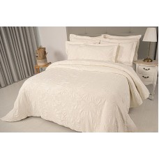 Örtük və yastıq üzü dəsti Tivolyo Home, 260x240 sm, avro, pambıq, ağ