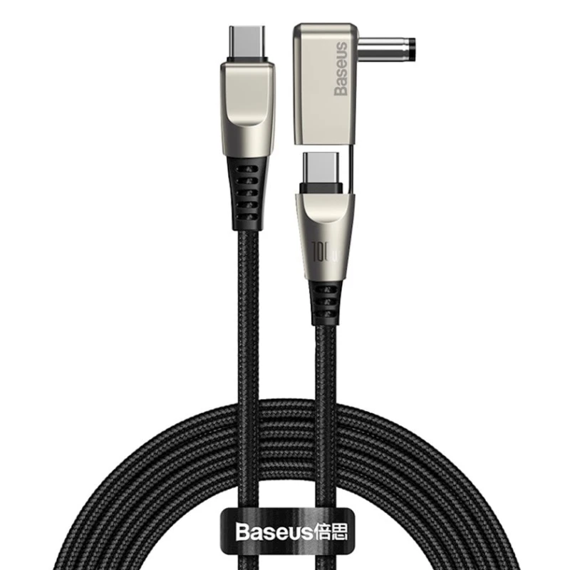 Кабель USB Baseus Flash Series One-For-Two Fast Charging Data Cable CA1T2-A01 , Черный