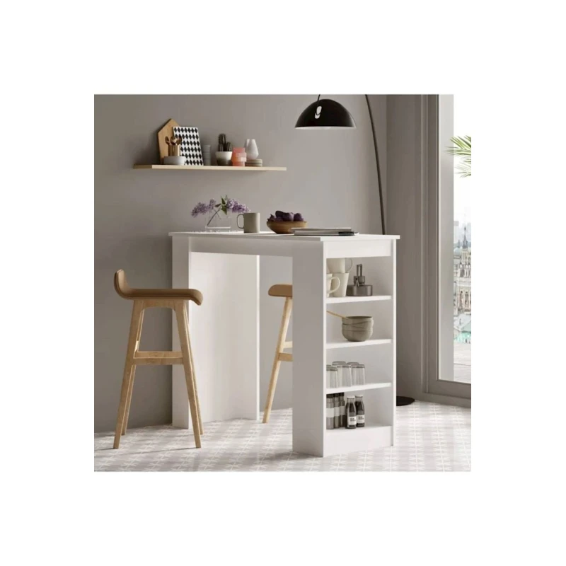 Bar dayağı Linde 12115584, LDSP, ağ, 120x47x101 sm Bar dayağı Linde 12115584, LDSP, ağ, 120x47x101 sm