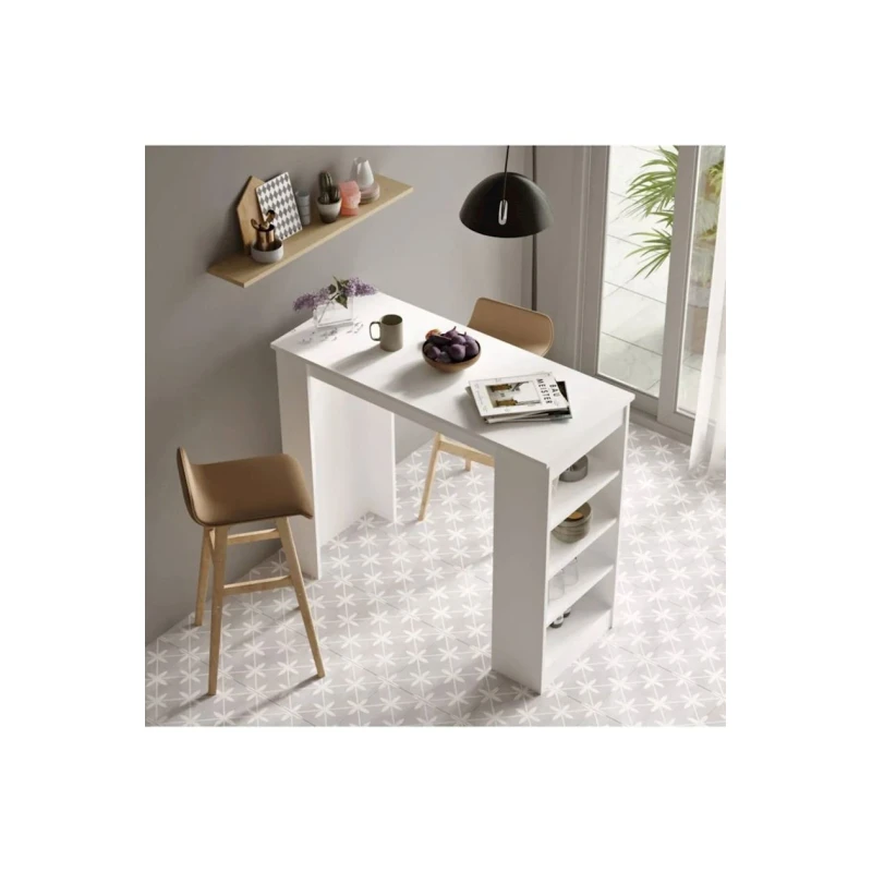 Bar dayağı Linde 12115584, LDSP, ağ, 120x47x101 sm Bar dayağı Linde 12115584, LDSP, ağ, 120x47x101 sm