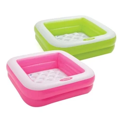 Детский надувной бассейн Intex Play Box, квадратный, 86x86x25 см, 57 л, розовый