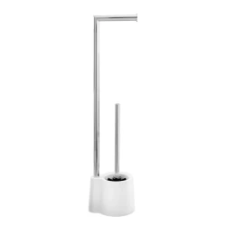 Органайзер для ванной Wenko Avola, пластик/пержавеющая сталь, белый/серебристый, 16x13x70 см Органайзер для ванной Wenko Avola, пластик/пержавеющая сталь, белый/серебристый, 16x13x70 см