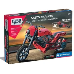 Konstruktor Clementoni 75079, Roadster & Dragster, 130 hissə, 8+ yaş