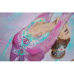 Rəsm Art by Ulviya Kakhramanova Qələbə hissi, kətan, yağlı/akril, 100x100 sm