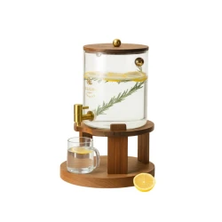 Графин Plateon0049, стекло/бамбук, 3.6 л