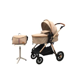 Детская коляска SMR385, бежевая