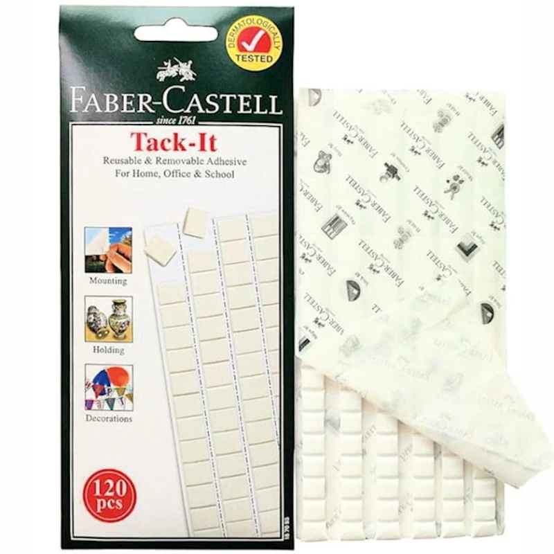 Двухсторонняя клейкая лента Faber-Castell Tack-It 187093, 120 шт Двухсторонняя клейкая лента Faber-Castell Tack-It 187093, 120 шт