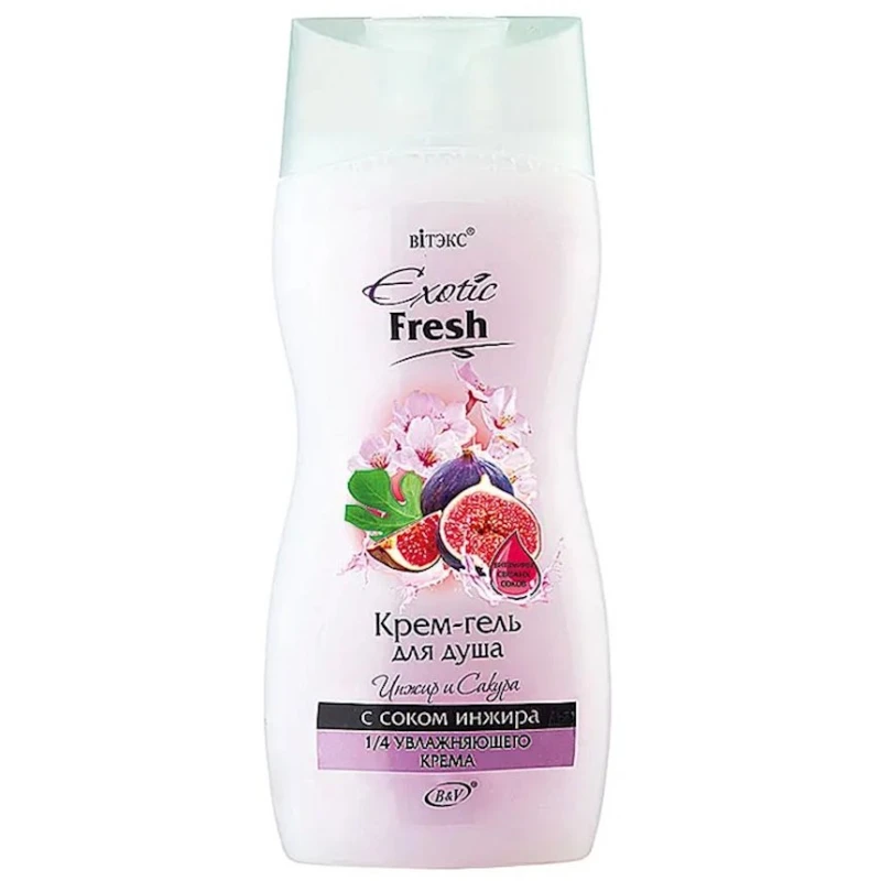 Крем-гель для душа Витэкс Exotic Fresh Инжир и Сакура, 515 мл Крем-гель для душа Витэкс Exotic Fresh Инжир и Сакура, 515 мл