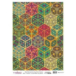 Рисовая бумага для декупажа Cadence Metal Leaf Rice Paper Background Gold 025 Рисовая бумага для декупажа Cadence Metal Leaf Rice Paper Background Gold 025