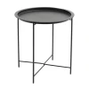 Журнальный стол JYSK Randerup, диаметр 47 см, высота 51 см, металл/полипропилен/сталь, черный Журнальный стол JYSK Randerup, диаметр 47 см, высота 51 см, металл/полипропилен/сталь, черный