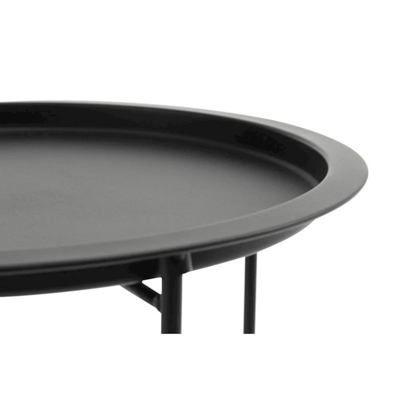 Журнальный стол JYSK Randerup, диаметр 47 см, высота 51 см, металл/полипропилен/сталь, черный Журнальный стол JYSK Randerup, диаметр 47 см, высота 51 см, металл/полипропилен/сталь, черный