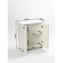 Комод Letta ЛДСП, белый, 70х30х60 см Комод Letta ЛДСП, белый, 70х30х60 см