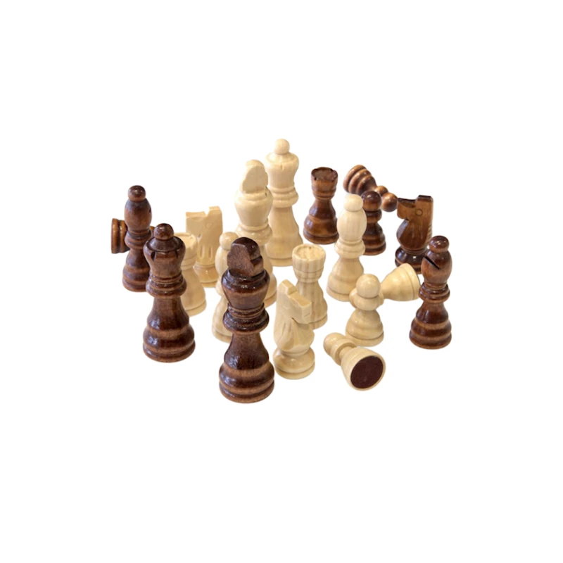 Шахматы 1723, дерево, белые/коричневые Шахматы 1723, дерево, белые/коричневые