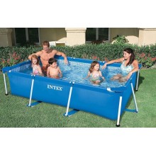 Hovuz karkaslı Intex Rectangular Frame H28225588270NP, 220x150x60 sm, 1662 l, göy