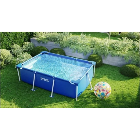 Бассейн каркасный Intex Rectangular Frame H28225588270NP, 220x150x60 см, 1662 л, синий Бассейн каркасный Intex Rectangular Frame H28225588270NP, 220x150x60 см, 1662 л, синий