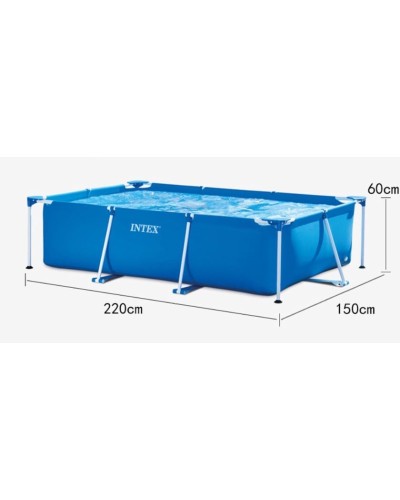 Hovuz karkaslı Intex Rectangular Frame H28225588270NP, 220x150x60 sm, 1662 l, göy