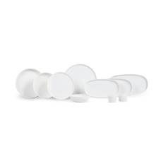 Süfrə qab-qacaq dəsti Leggno Botanical White, 55 parça, 12 nəfərlik
