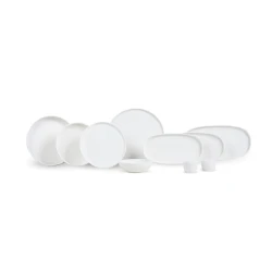 Набор столовой посуды Leggno Botanical White, 55 предметов, 12 персон