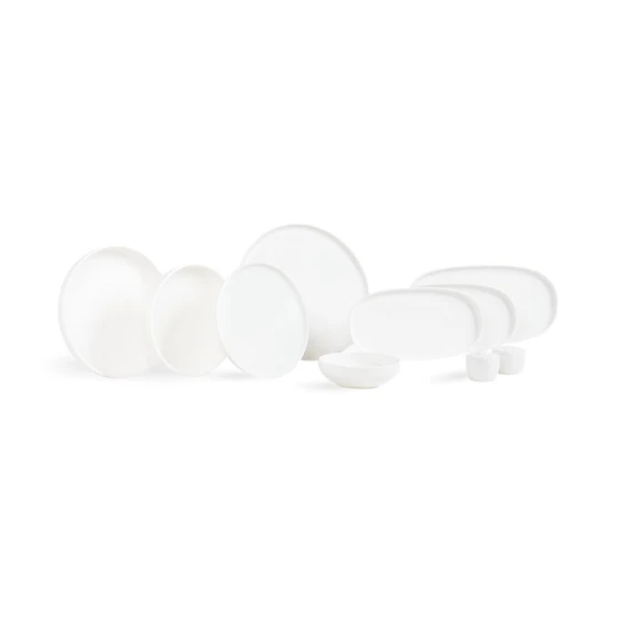 Набор столовой посуды Leggno Botanical White, 55 предметов, 12 персон Набор столовой посуды Leggno Botanical White, 55 предметов, 12 персон