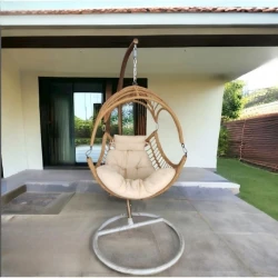 Подвесное кресло Damla 02, кремовое, 90x90x200 см Подвесное кресло Damla 02, кремовое, 90x90x200 см