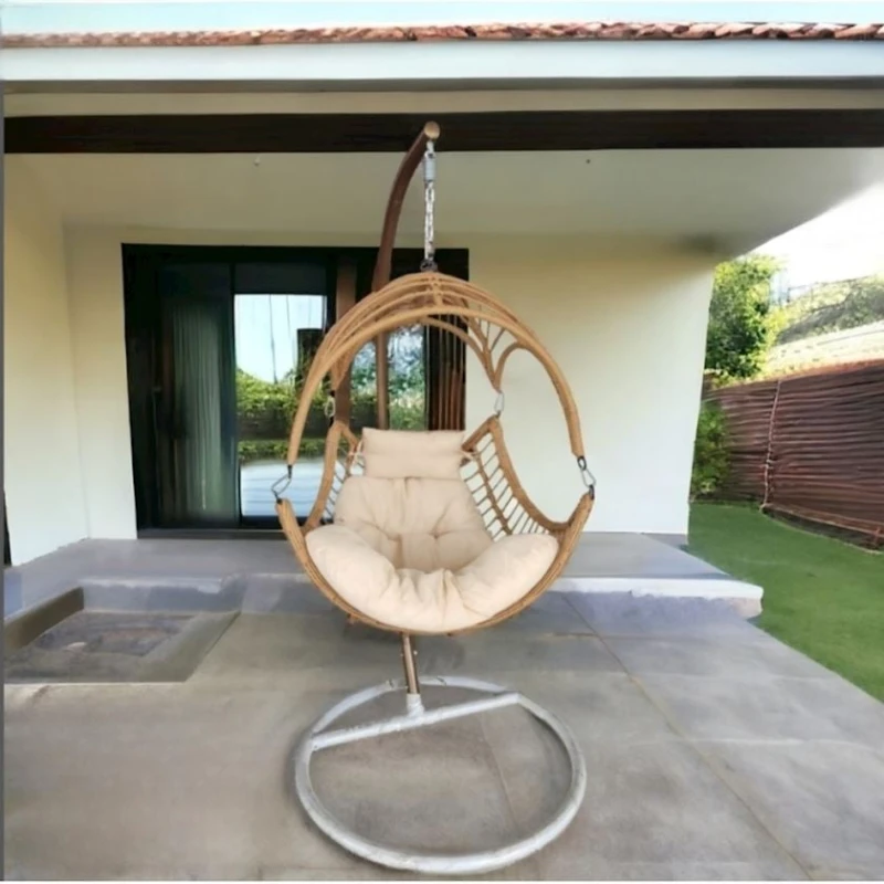 Подвесное кресло Damla 02, кремовое, 90x90x200 см Подвесное кресло Damla 02, кремовое, 90x90x200 см