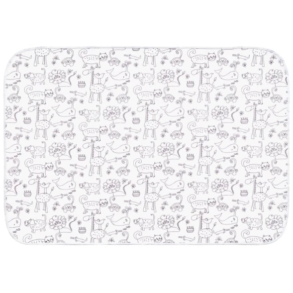 Детский наматрасник Roxy Kids Zoo R-0078, белый/сиреневый, 100x70 см Детский наматрасник Roxy Kids Zoo R-0078, белый/сиреневый, 100x70 см