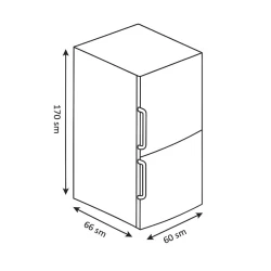 Soyuducu Eurolux EU-RF38HNF-2STM