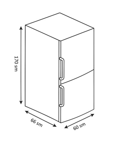 Soyuducu Eurolux EU-RF38HNF-2STM