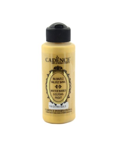 Akril boya-metallik Cadence Waterbased Gilding Paint 110 Extra Gold 120 ml