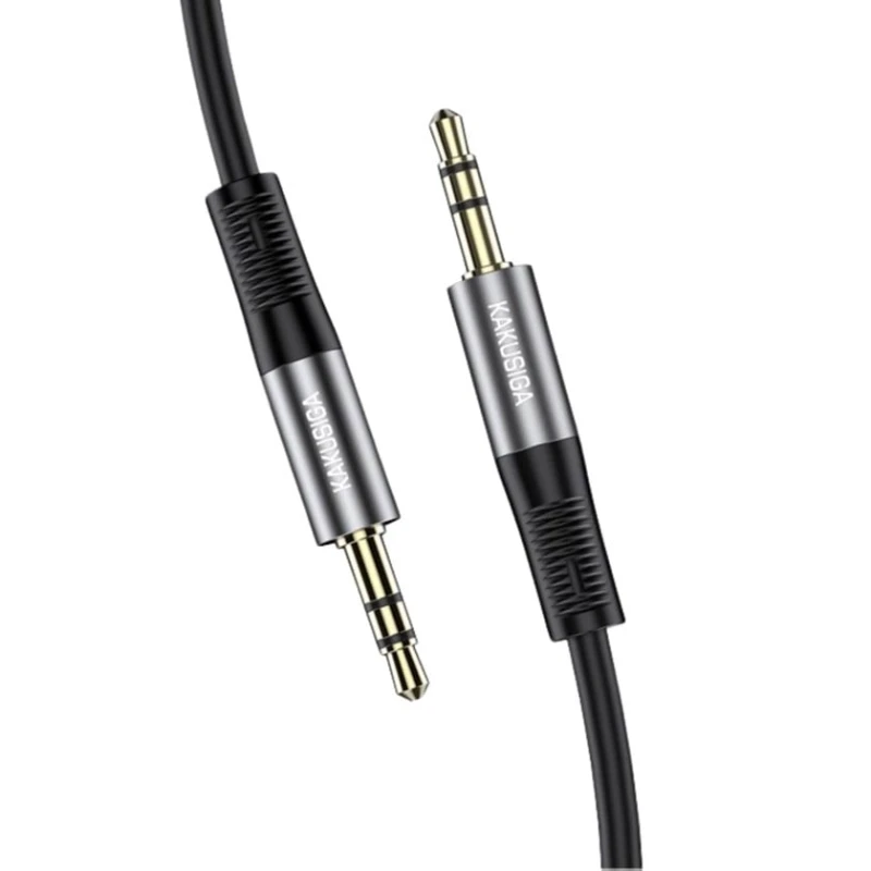 Kabel AUX Kakusiga KSC-891 3.5mm, 1 m, Qara