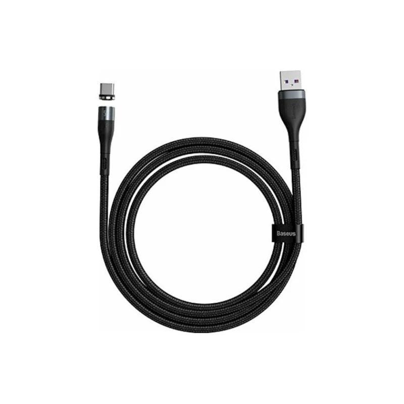 Кабель USB Baseus Zinc Magnetic Safe Fast Charging Data Cable USB to Micro CAMXC-KG1 , Черный