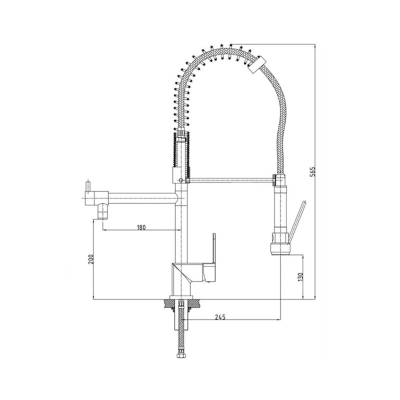 Смеситель для мойки GPD Nova MEE35 Chromic