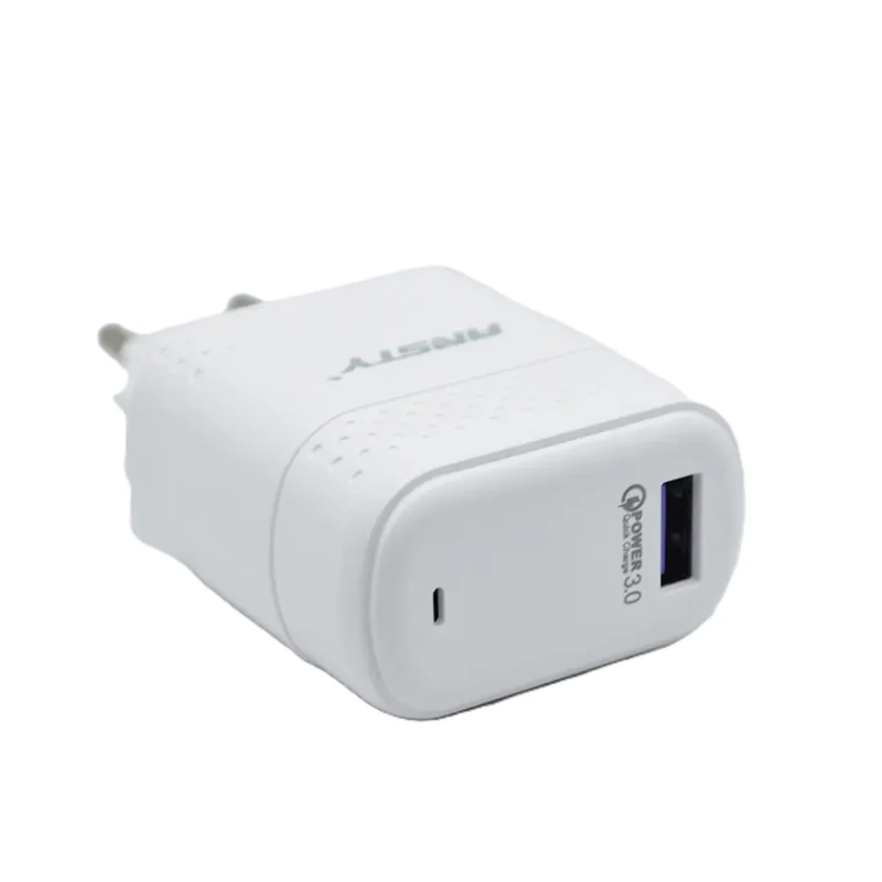 Сетевое зарядное устройство Ansty Q-036-T with Type-C 1USB 3.1A 18W White