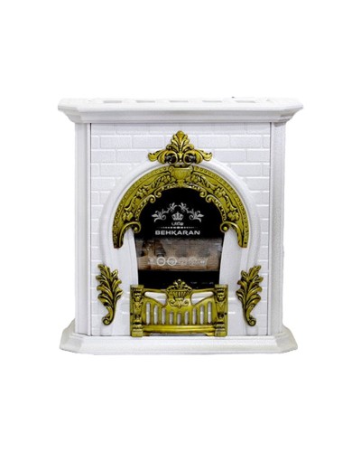 Soba Behkaran AHK-BHKA30-02, 92x88x36 sm, metal/bürünc, ağ/qızılı