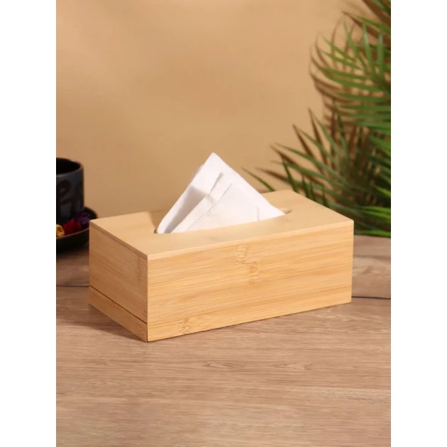 Salfet qabı, bambuk, qəhvəyi, 23.5x11.5x9 sm