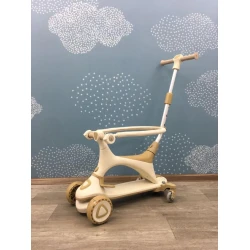 Детский скутер AZR-346 бежевый/коричневый