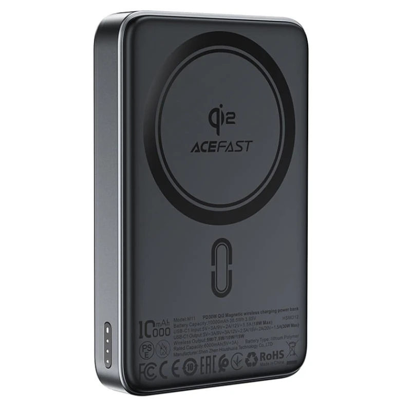 Xarici akkumulyator Acefast M11 10000mAh Black Xarici akkumulyator Acefast M11 10000mAh Black