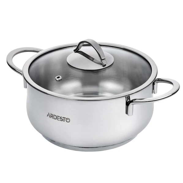 Кастрюля Ardesto Black Mars AR0743S, 4.3 л, серебристая, с крышкой Кастрюля Ardesto Black Mars AR0743S, 4.3 л, серебристая, с крышкой