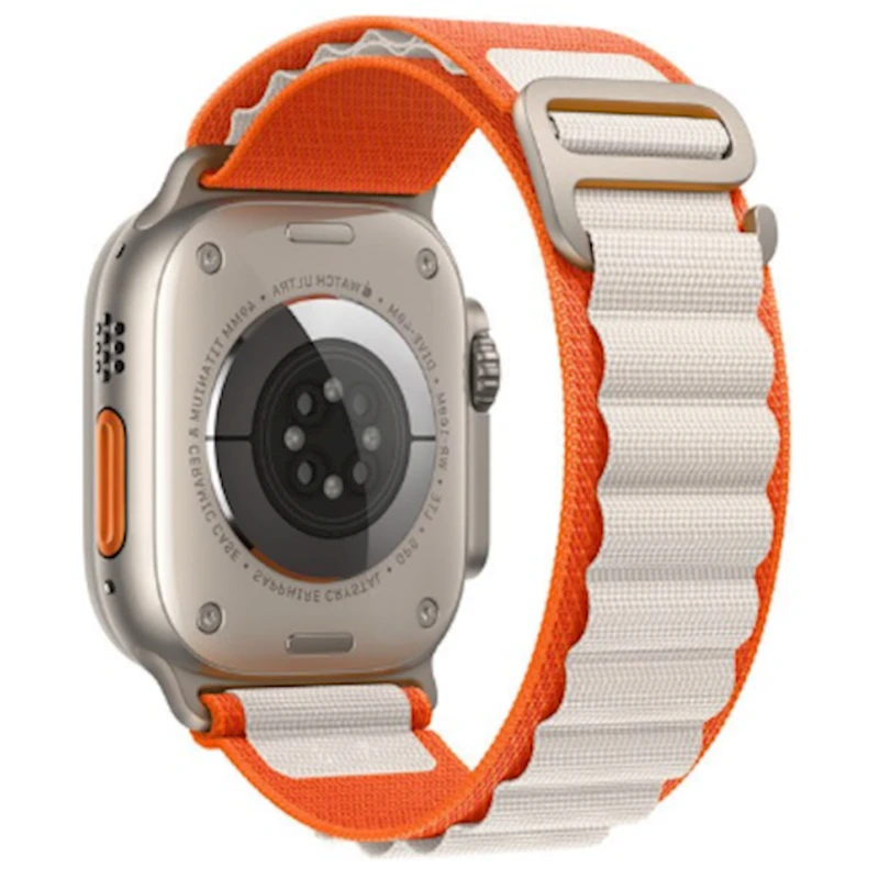 Ремешок для Smart Watch 42/44/49 mm Nylon Loop, Yellow/White