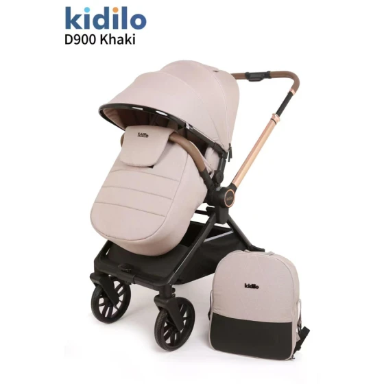 Детская коляска Kidilo D900, хаки