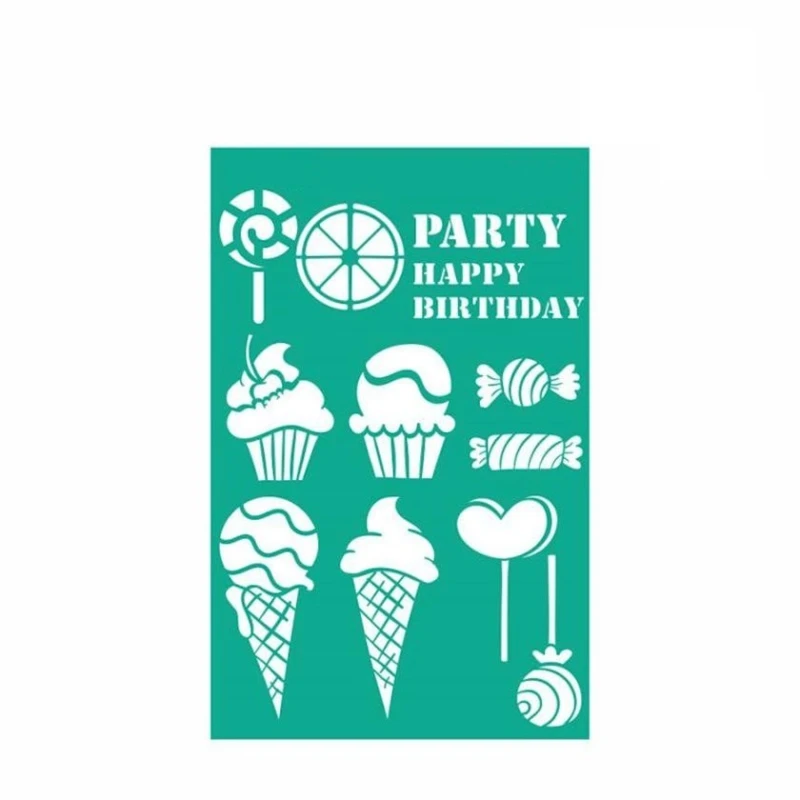 Трафарет самоклеящийся Rosa Talent, 13x20 см, №4020 Cake Delicious